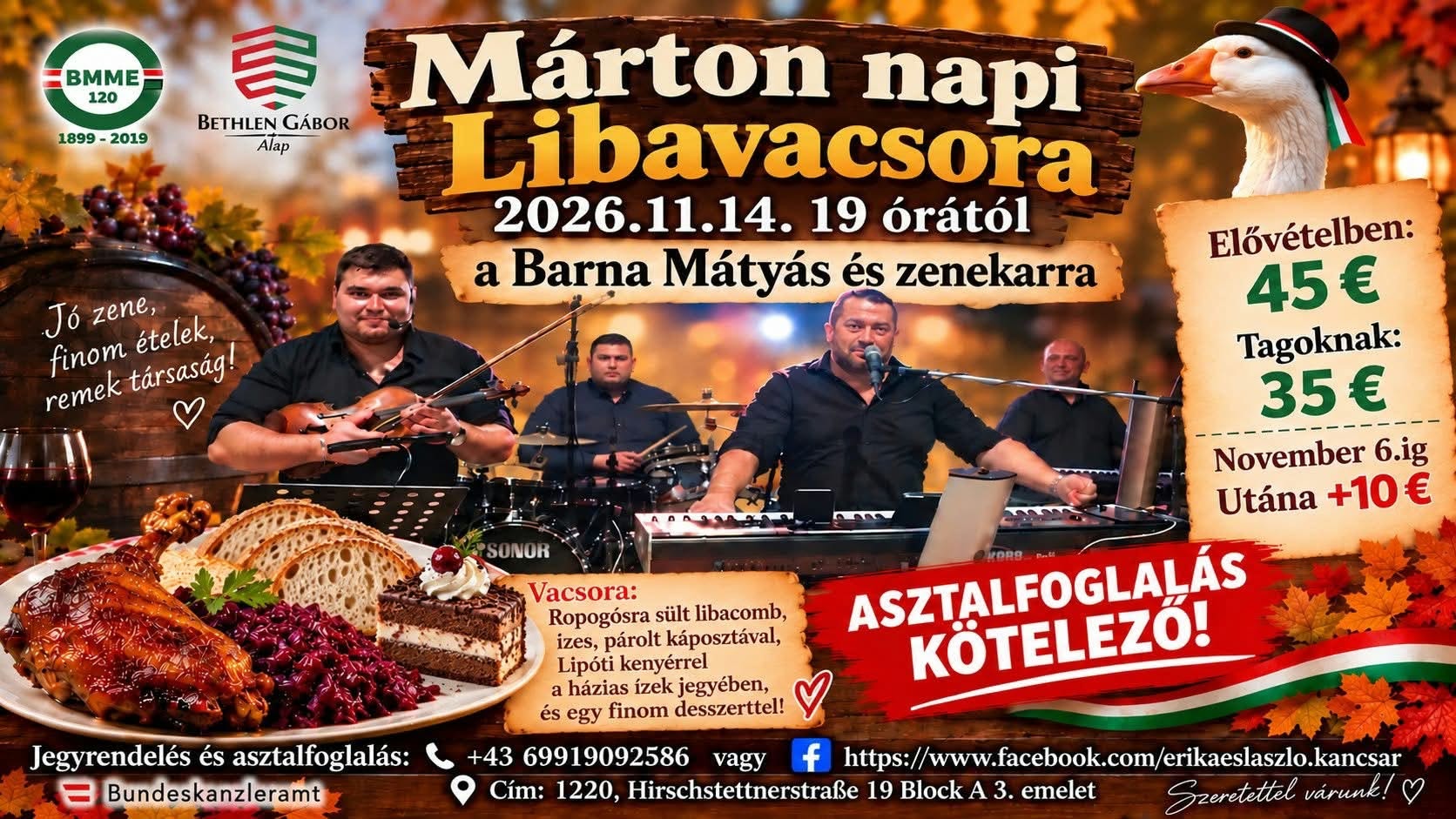 Márton napi Libavacsora plakát